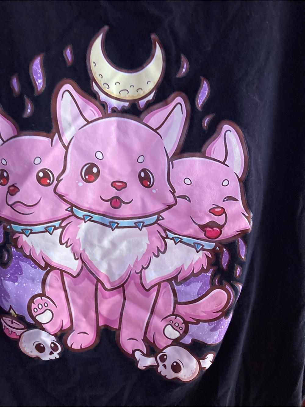 Pink Triple Cat Graphic Short Sleeve Tee